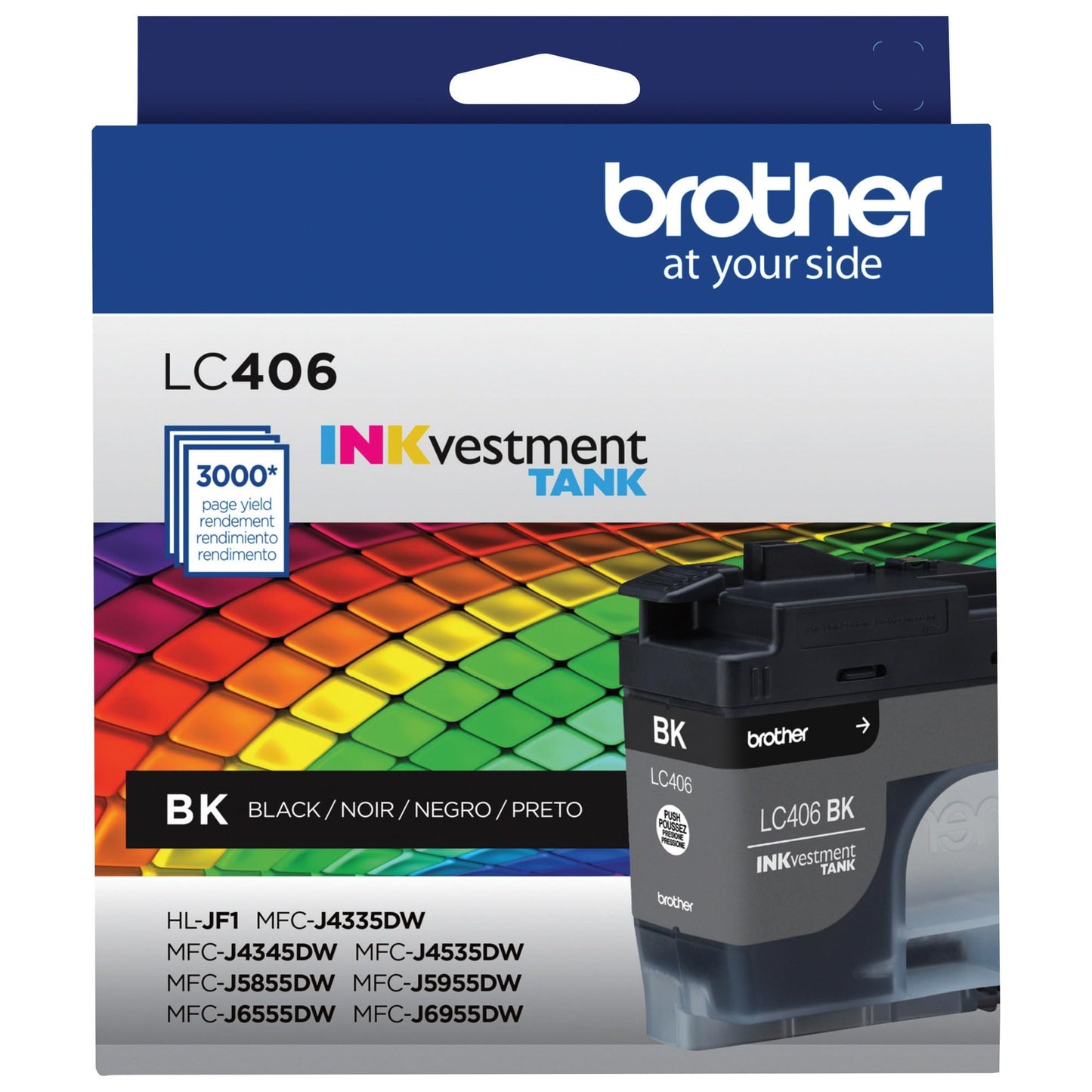 Brother Genuine LC406BKS Standard Yield Black Ink Cartridge, Original Ink Replacement Cartridge, Ink for Brother Inkjet Printers MFC-J4335DW, MFC-J4535DW, MFC-J5855DW 🍁 All In One Marketplace Canada
