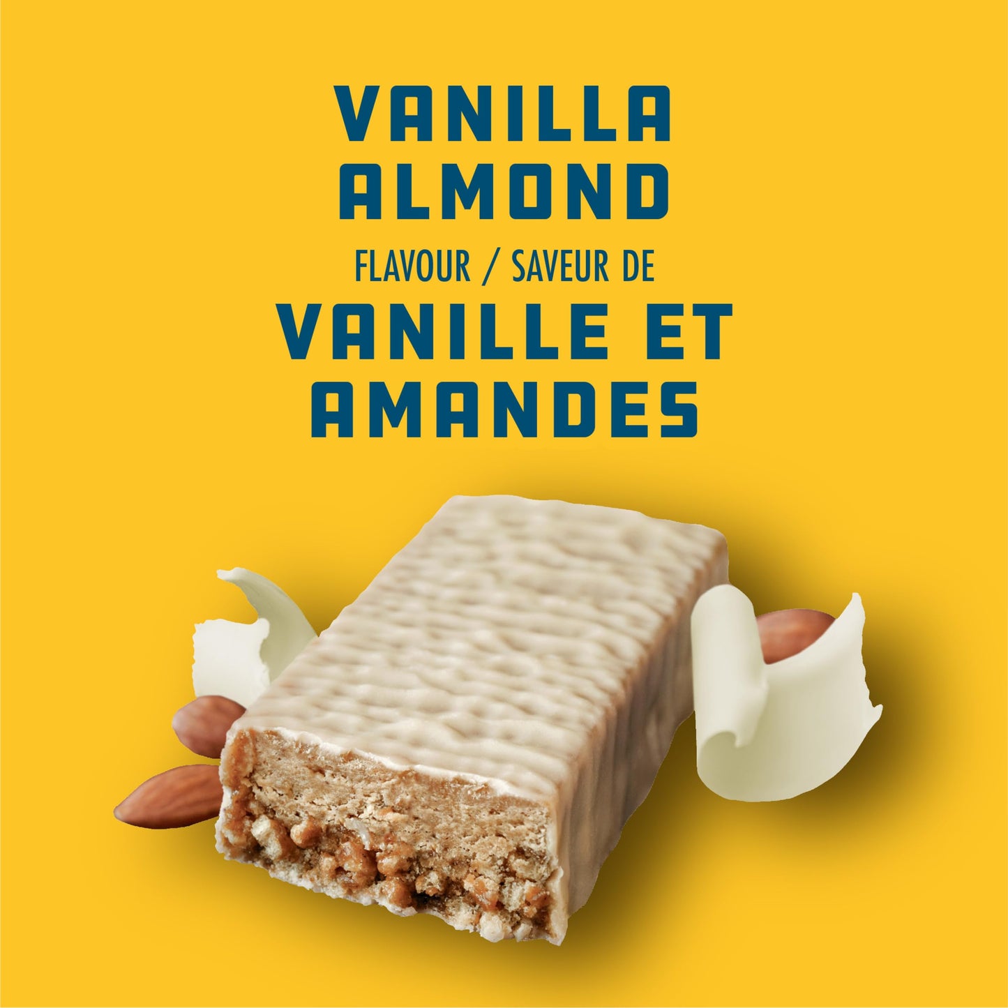 CLIF BUILDERS Vanilla Almond Protein Bars - 20g Plant Protein, Gluten Free, Non-GMO, Made in Canada, 68g Bar (12 Count)