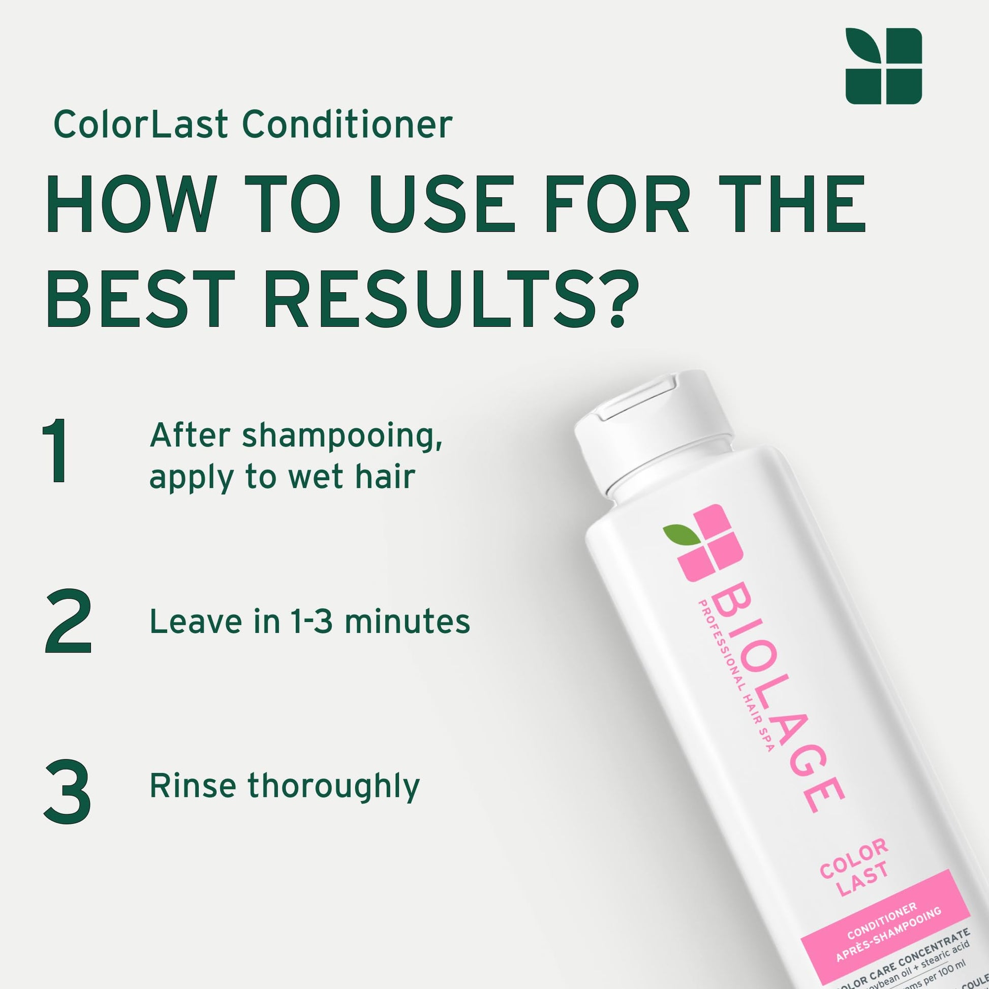 Biolage ColorLast Conditioner, Helps Maintain Color Depth, For Color-Treated Hair, Tone, Shine & Anti-Fade, Cruelty Free, Vegan, Paraben & Silicone-Free - Available at All In One Marketplace Canada
