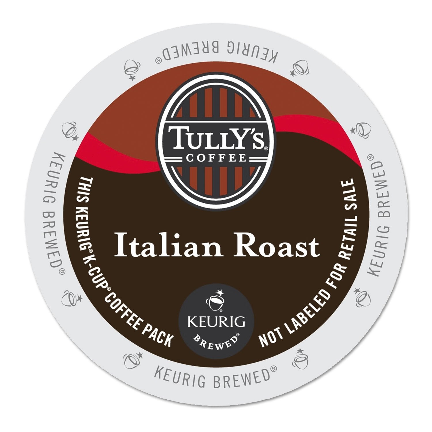 Tully's Certified Italian Roast Coffee K-Cup Pods for Keurig Coffee Makers, Box of 24 TULLY'S