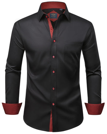 Mens Long Sleeve Dress Shirts Wrinkle Free Casual Button Down Shirts XL 🍁 All In One Marketplace Canada