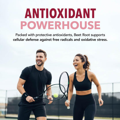 Organic Beetroot Capsules 1400MG | Potent Nitric Oxide for Healthy Blood Flow Support & Energy | 700MG Beetroot Powder Per Capsule | Nitric Oxide Supplements for Men & Women | Made in Canada | 120 Ct