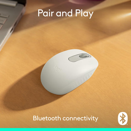 Logitech M196 Compact Ambidextrous Bluetooth Wireless Mouse - Off White