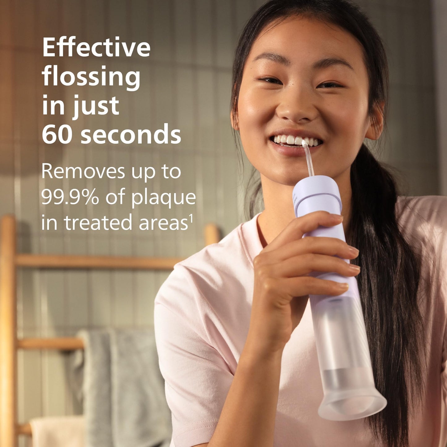 Philips Sonicare Compact Flosser 1000, Portable Water Flosser with 3 Flossing Modes, IPX7 Waterproof Oral Irrigator, Travel Friendly, Purple, Model HX3333/23 - Available at All In One Marketplace Canada