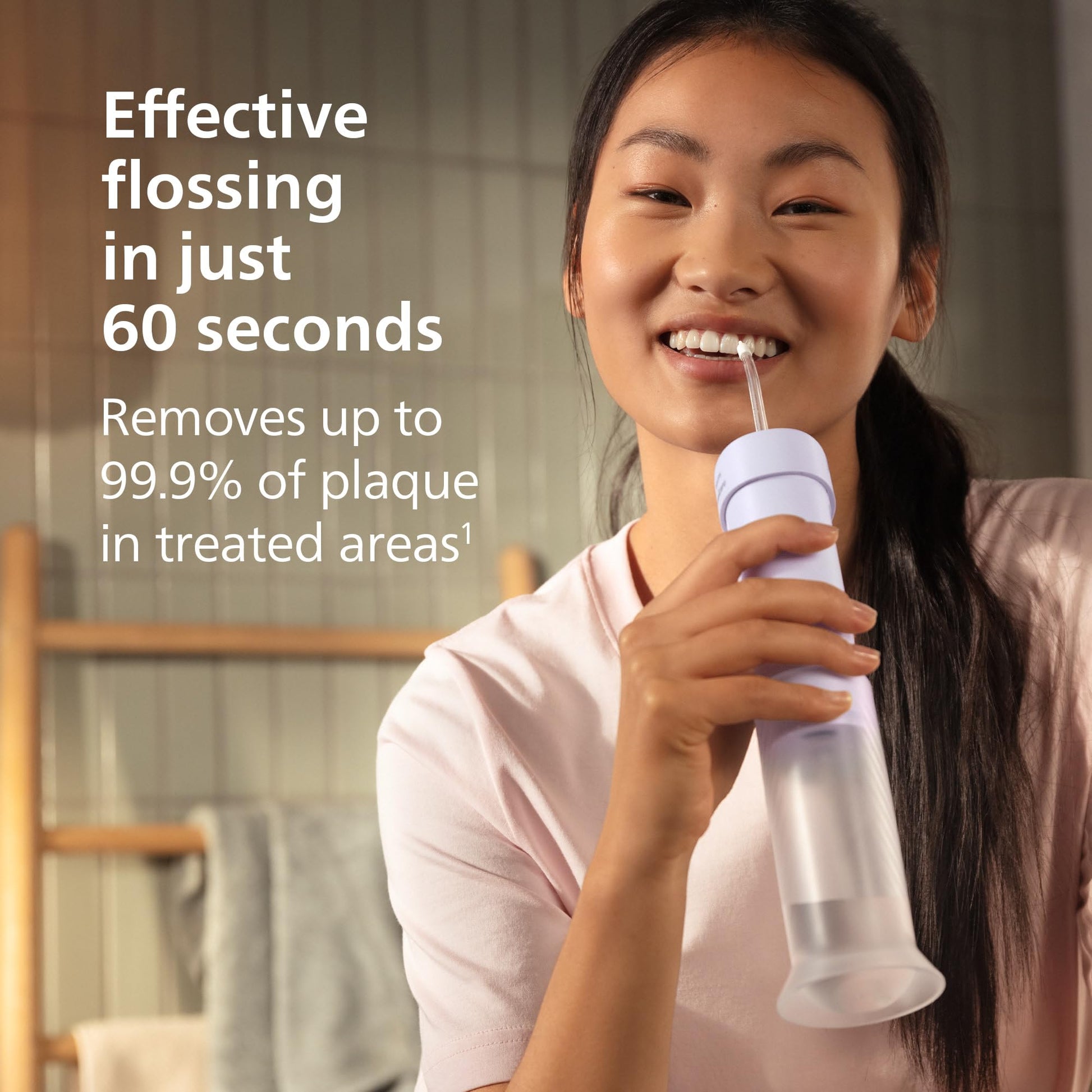 Philips Sonicare Compact Flosser 1000, Portable Water Flosser with 3 Flossing Modes, IPX7 Waterproof Oral Irrigator, Travel Friendly, Purple, Model HX3333/23 - Available at All In One Marketplace Canada