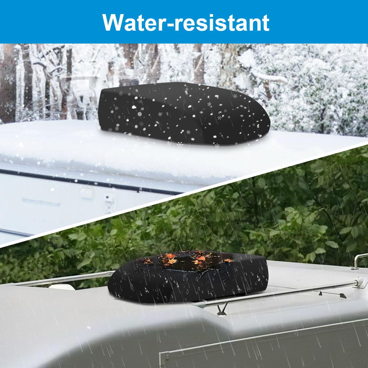 MQLD Camper Air Conditioner Cover Trailer AC Covers for RV Roof Unit, 600D Oxford Cloth Fits RecPro, TOSOT, FOGATTI 16K, Coleman Mach RV Air Conditioner Winter Covers for Outside - A/C Cover for Roof 🍁 All In One Marketplace Canada
