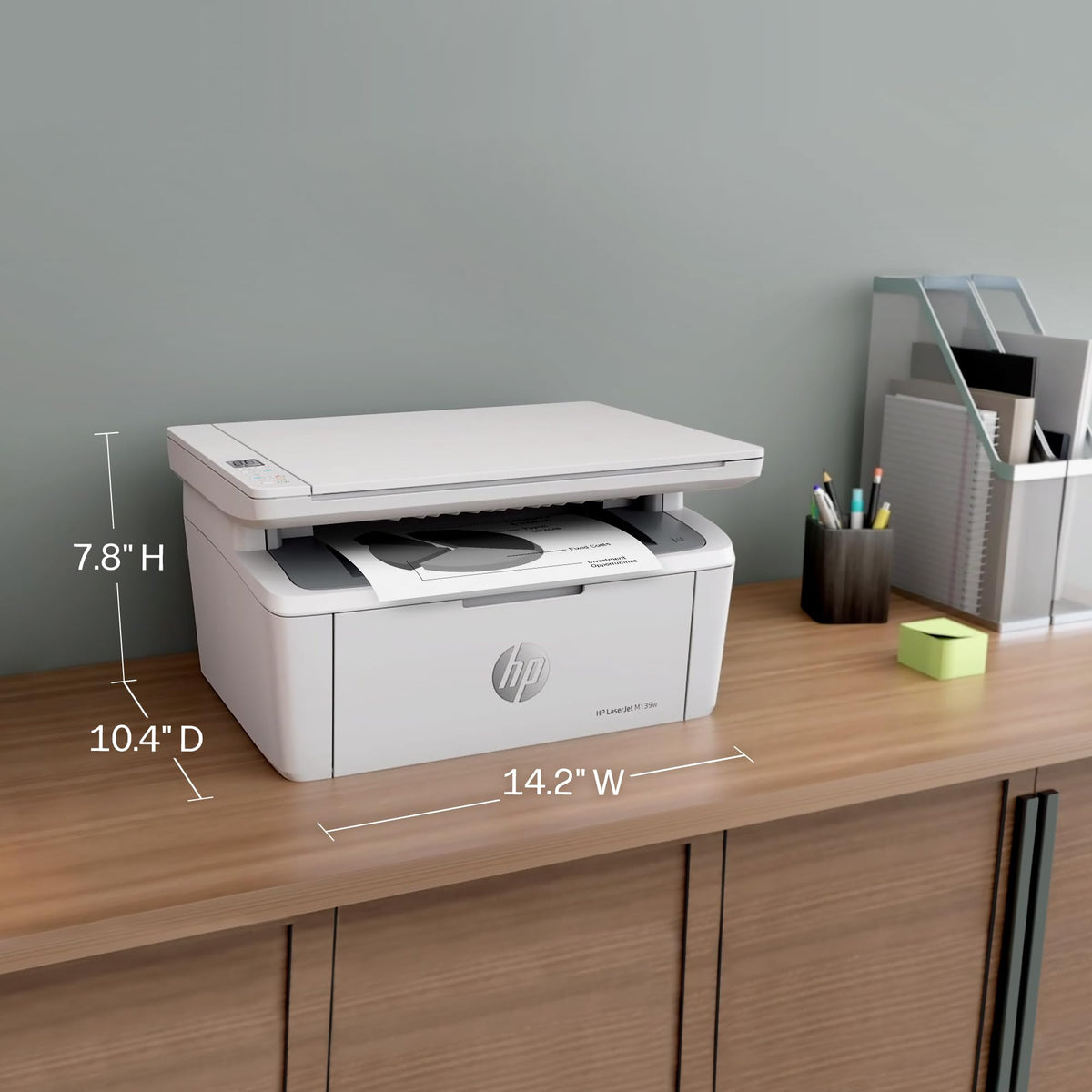 HP LaserJet MFP M139w Wireless All-in-One Laser Printer, Scanner (7MD70F)