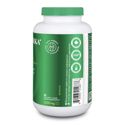 Organika MSM - Joint Support and Inflammation Relief Supplement | Supports Healthier Joints, Bones and Cartilage | Stronger Hair, Skin and Nails | Potent Antioxidant | 1,000mg of MSM - 180 vcaps Organika
