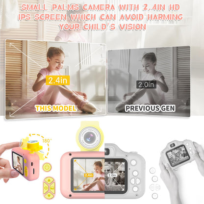 ARNSSIEN Kids Camera with Video,180°Flip Lens,2.4" Selfie Camera for Kids 🍁 All In One Marketplace Canada