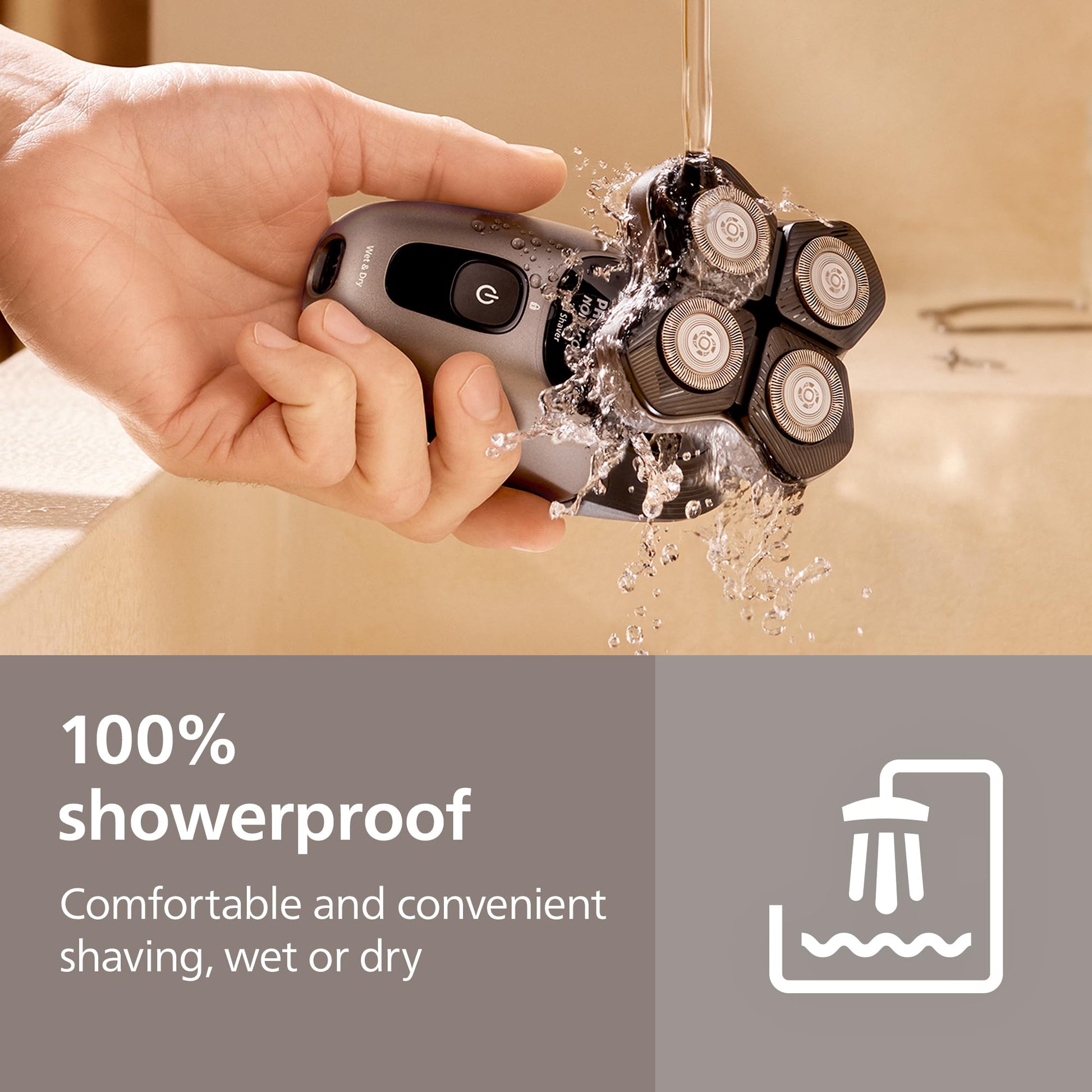 Philips Head Shaver Pro 7000 Series - Skull Shaver For Men and Women, 360° Flexing Head & ComfortCut Blades for Clean Shave, Gentle on Skin, Model HS7980/28 - Available at All In One Marketplace Canada