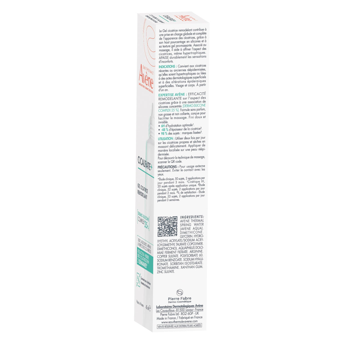 Eau Thermale Avene Cicalfate+ Silicone Scar Gel Post-Surgery, 40 mL