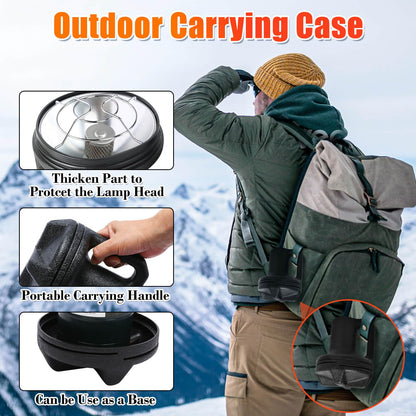GFTIME Portable Camping Heater, 4,300 BTU 2-in-1 Propane & Butane Heater with High-Altitude Ignition, Tent Heater for Outdoor, Hiking, Fishing, Patio, Fast Heat, Adjustable Portable Heater for Winter 🍁 All In One Marketplace Canada