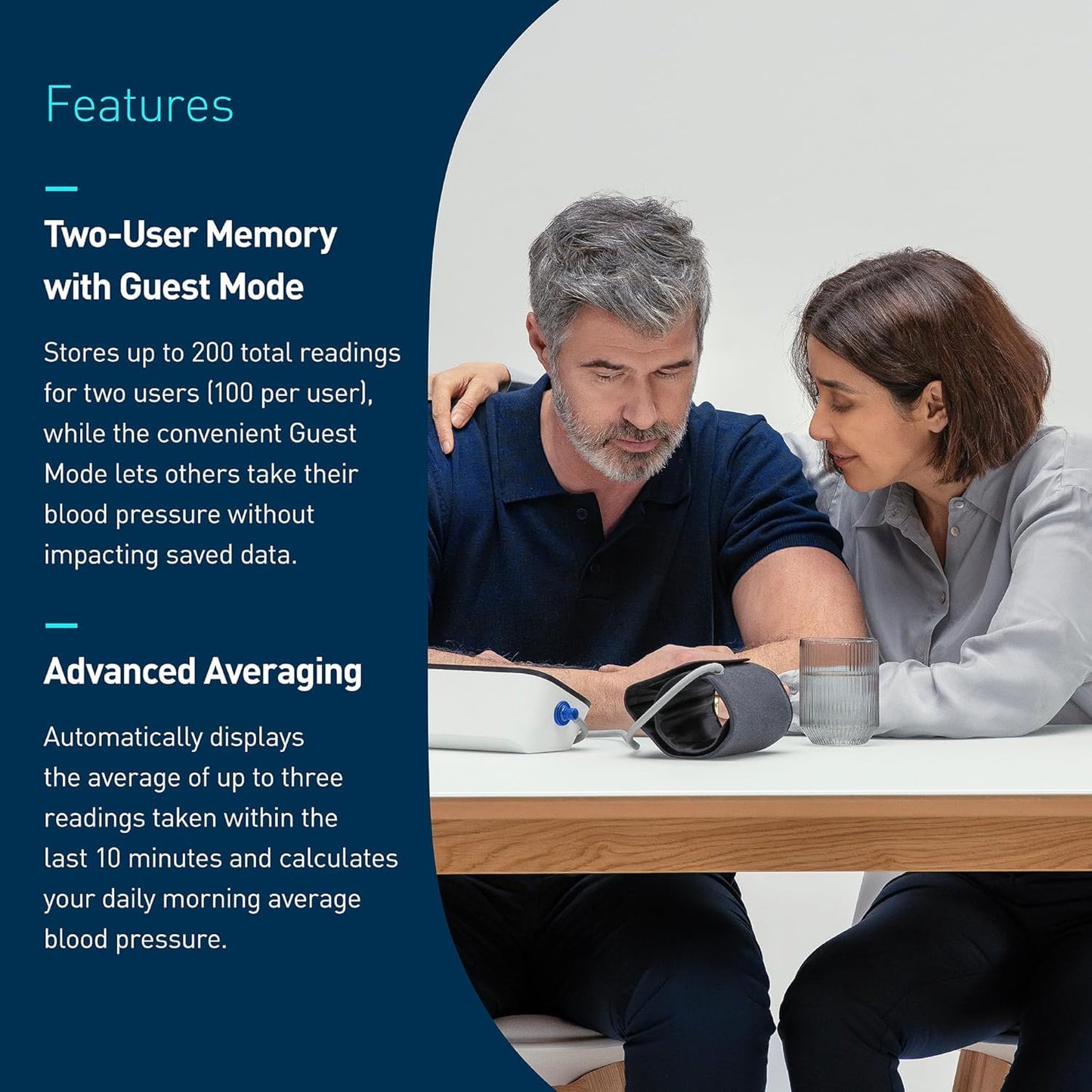 OMRON Platinum Upper Arm Blood Pressure Monitor - Clinically Validated Blood Pressure Arm Cuff - Use OMRON Connect App for Unlimited Measurements - Available at All In One Marketplace Canada