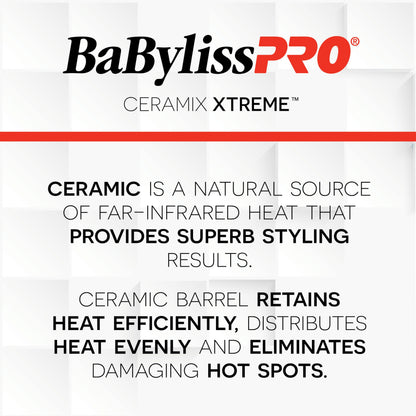 BaBylissPRO Ceramix Xtreme 1.5" Ceramic Curling Iron Professional BaBylissPRO