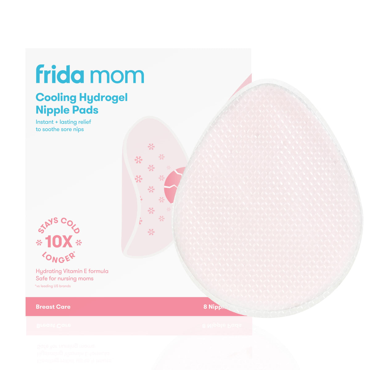 Frida Mom Nursing Pads, Cooling Hydrogel Nipple Pads for Hydration, 8ct