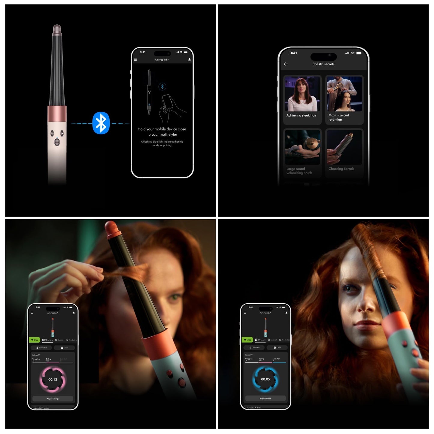 Dyson Airwrap i.d.™ multi-styler Straight+Wavy in Ceramic pink and rose gold Dyson