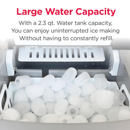 Frigidaire 26 Lbs per Day Portable Compact Maker, Ice Making Machine, Stainless, Medium - Available at All In One Marketplace Canada
