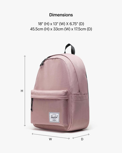 Herschel Classic Backpack, Unisex, Ash Rose, Mod XL - 25L