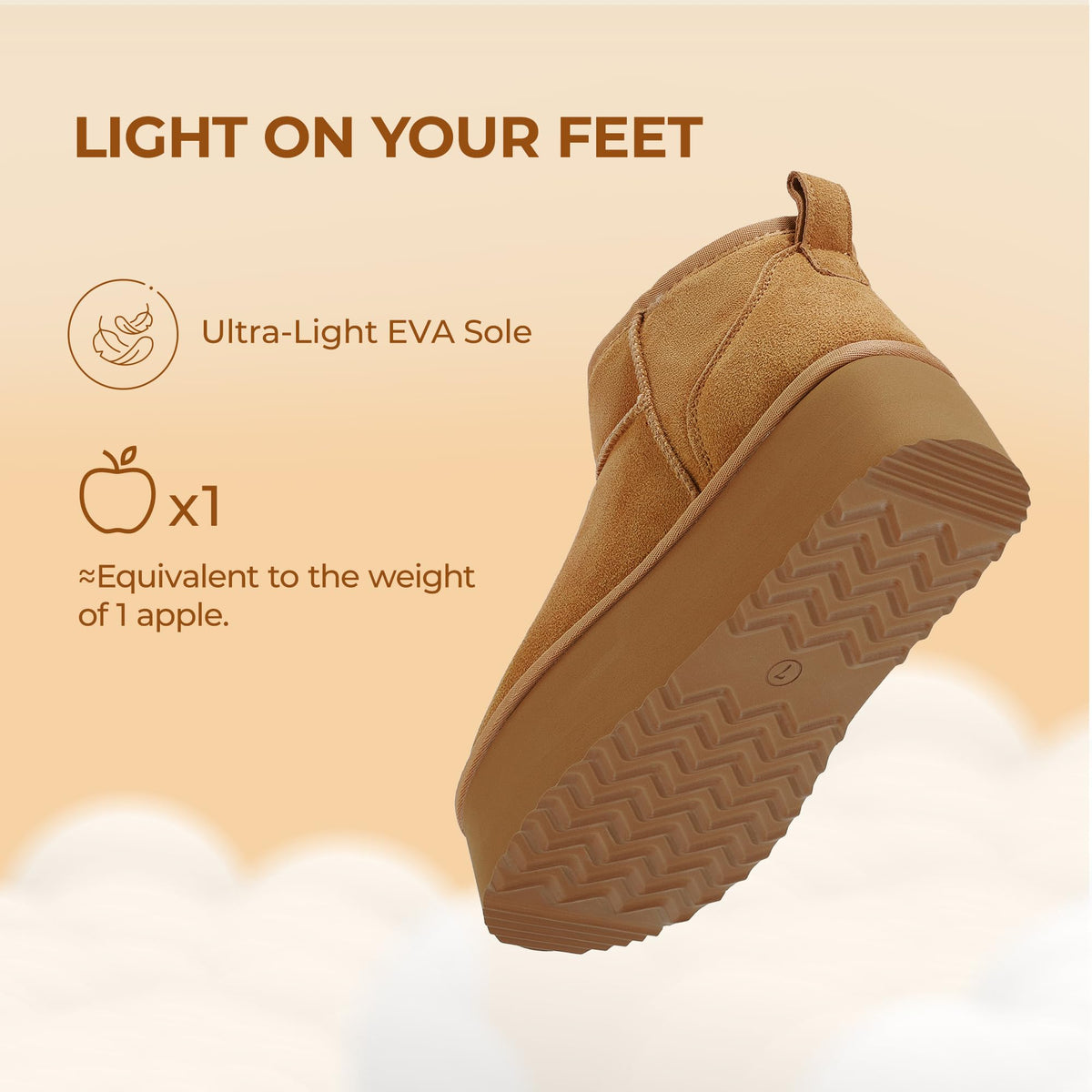 DREAM PAIRS Women's Platform Mini Winter Snow Boots,Chestnut,8 🍁 All In One Marketplace Canada
