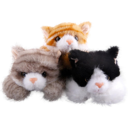 Niceup 3pcs Kitten Stuffed Animal, 7in Small Plush Kitty Cat with Sensory Beans, Pet Adoption Party Favors Black Orange Grey Cat Stuffy Toys for Kids Gift Halloween Décor Christmas Stock Stuffers 🍁 All In One Marketplace Canada