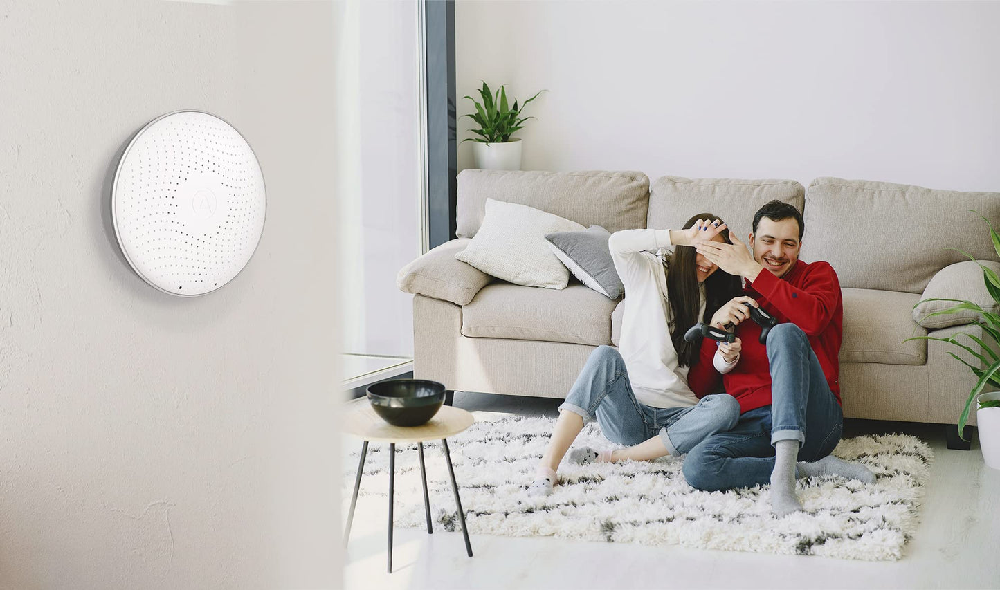 Airthings Wave Radon - Smart Radon Detector with Humidity & Temperature Sensor – Easy-to-Use – Accurate – No Lab Fees – Battery Operated - Free App AIRTHINGS