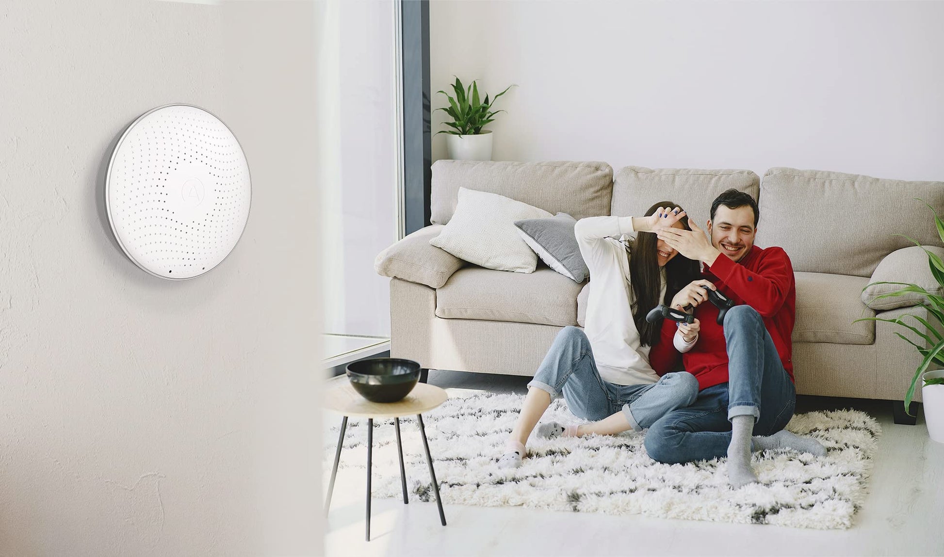 Airthings Wave Radon - Smart Radon Detector with Humidity & Temperature Sensor – Easy-to-Use – Accurate – No Lab Fees – Battery Operated - Free App AIRTHINGS