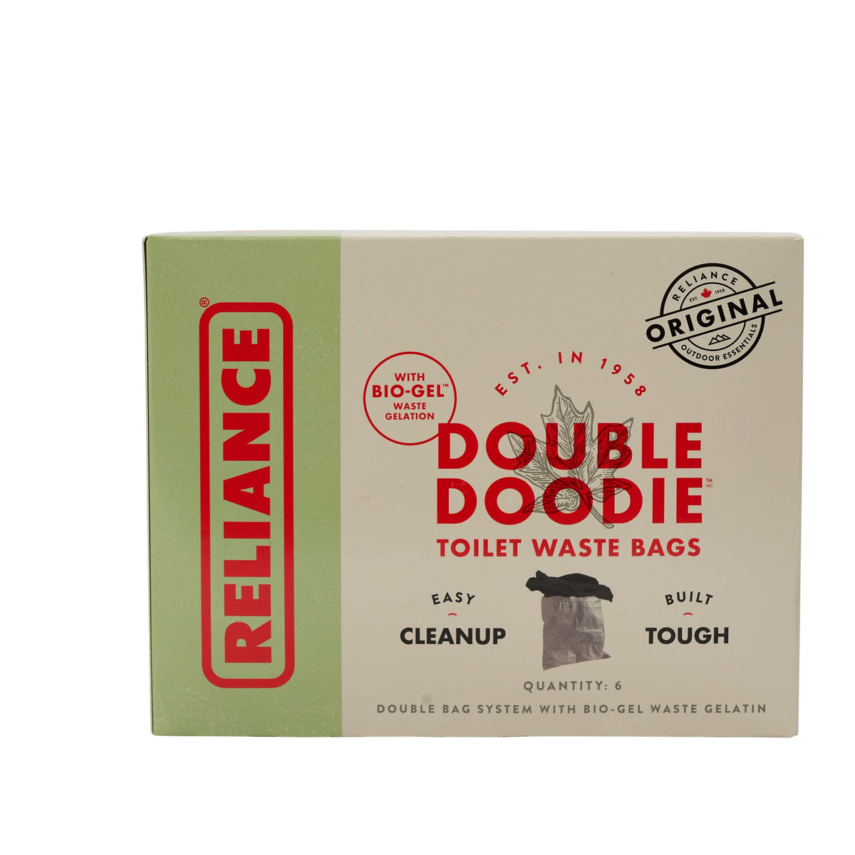 Reliance Products Double Doodie Toilet Waste Bags (6-Pack)