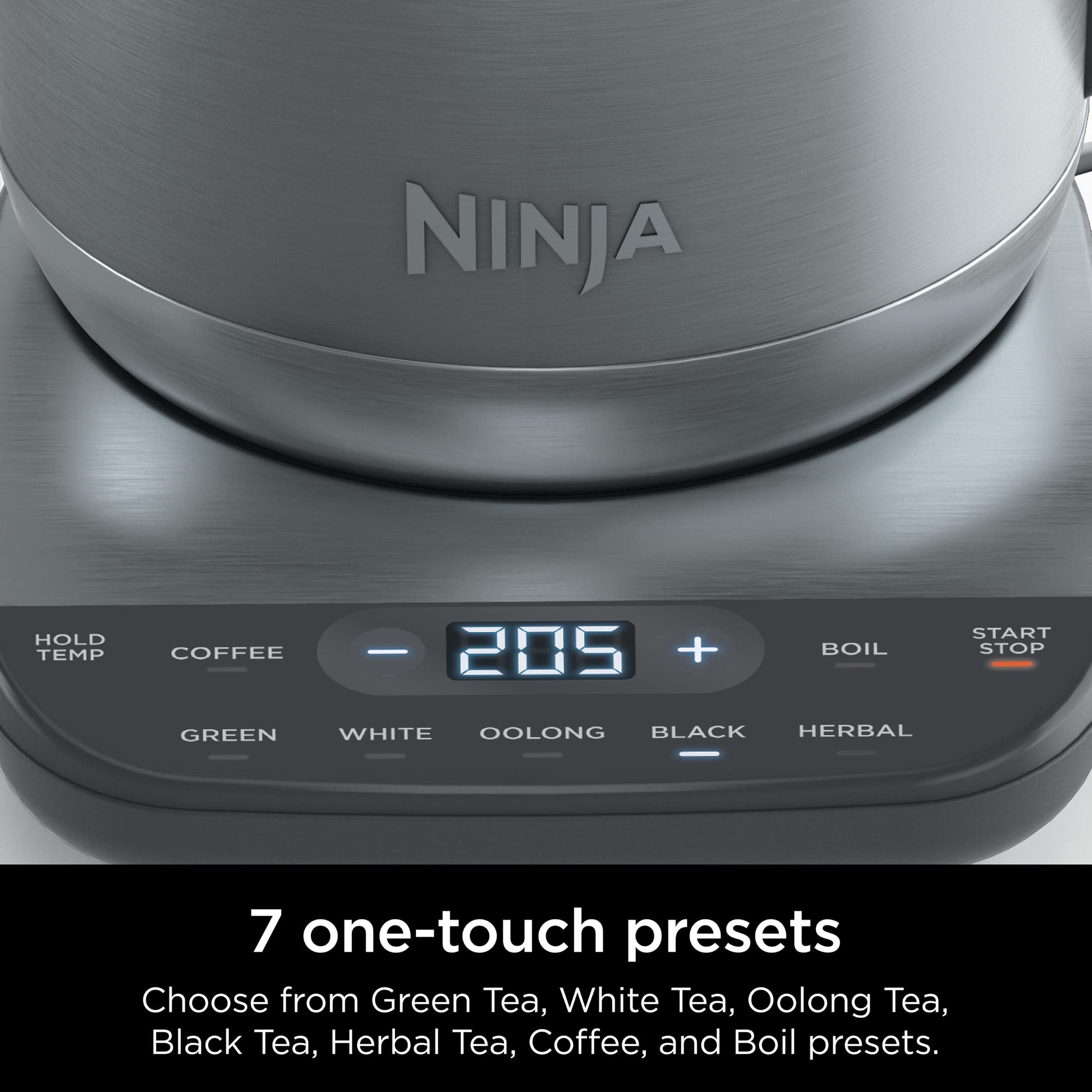 Ninja KT200C Precision Temperature Electric Kettle, 1500 watts, BPA Free, Stainless, 7-Cup Capacity, Hold Temp Setting - Available at All In One Marketplace Canada