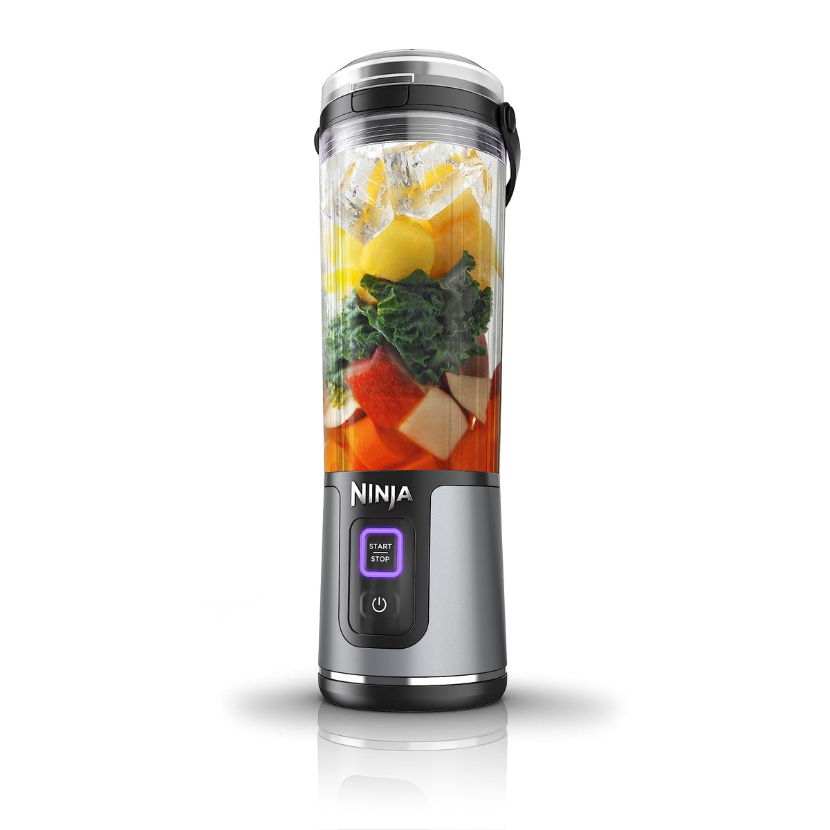 Ninja Blast Portable Blender, Cordless, 18oz. Vessel, Personal Blender for Shakes & Smoothies, BPA Free, Leakproof Lid, USB-C Rechargeable, Black, BC151BKC (Canadian Version)