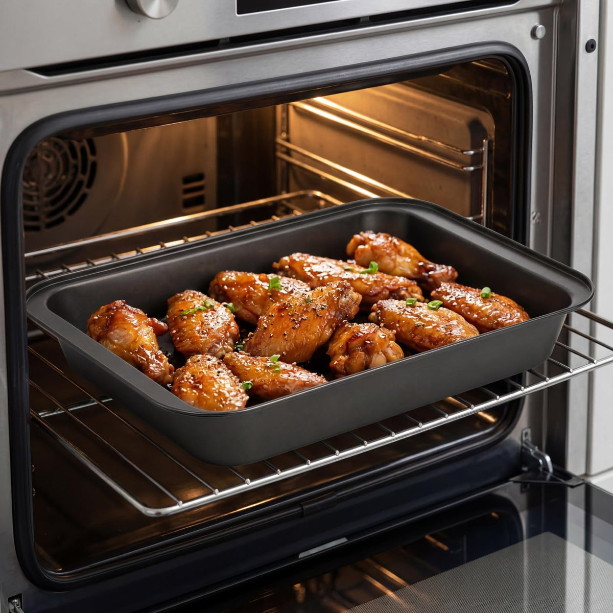 Lyellfe 3 Pack Rectangle Baking Pan, 13 x 9 Inch 🍁 All In One Marketplace Canada