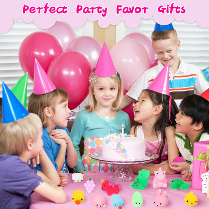 FUNNYB&G Kawaii Mochi Squishies Fidget Toy - 100 pcs Squishy Party Favors Kids Classroom Prize Birthday Goodie Bag Stuffers - Stress Relief Pack for Girls Boys Christmas Valentines Gift (Classic) 🍁 All In One Marketplace Canada