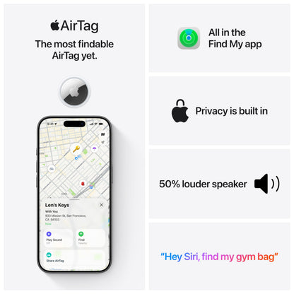 Apple AirTag 1 Pack (2nd Generation) - Available at All In One Marketplace Canada