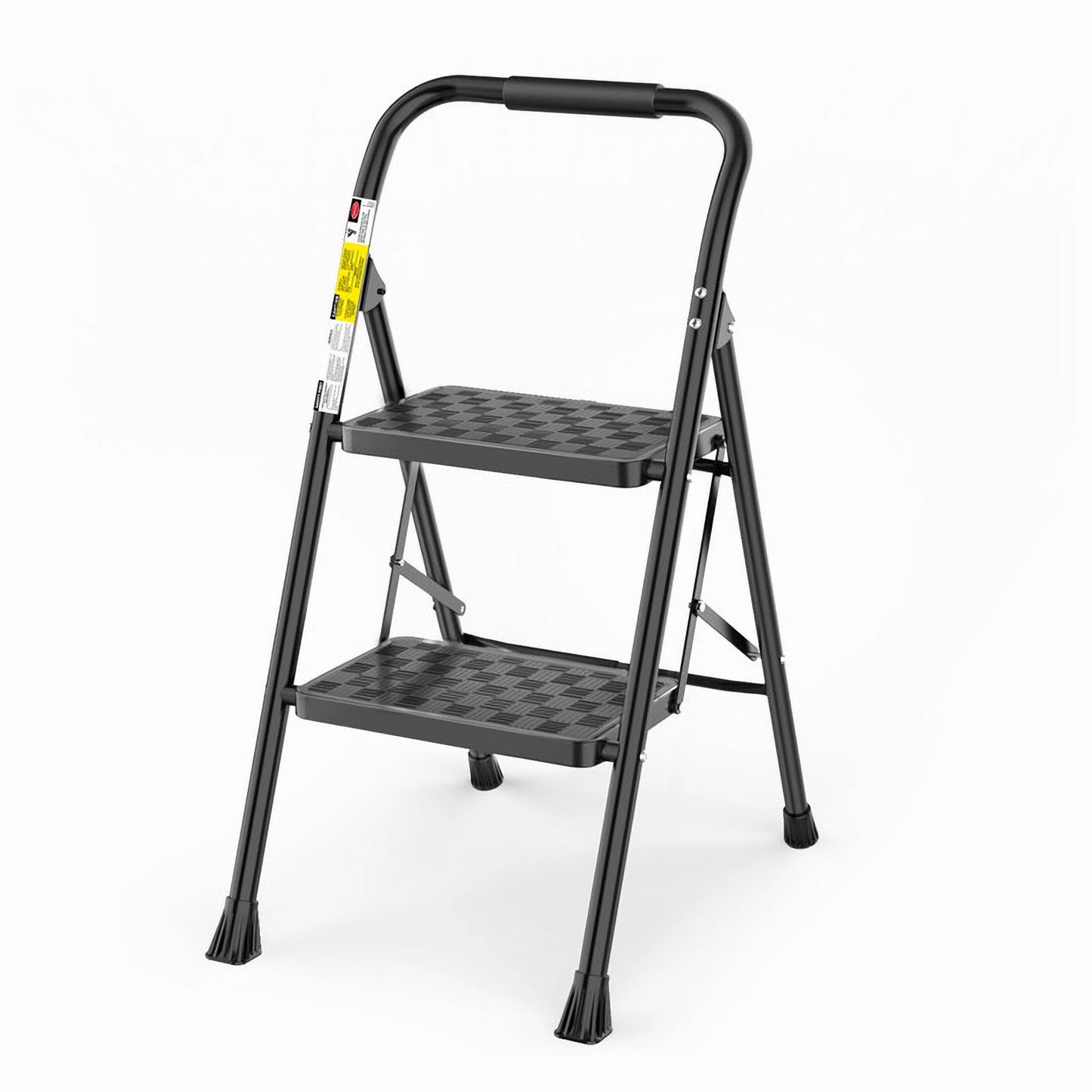 HBTower Step Ladder, 2 Step Stool for Adults, 2 Step Ladder Folding Step Stool with Cushioned Handle, 330 lbs/150 kg Capacity, 2 Step Ladder with Wide Anti-Slip Pedal Ergonomic Design HBTower