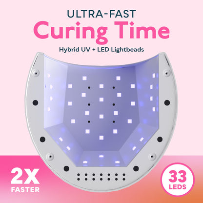 SUNUV SUN2C UV Light for Nails, UV LED Nail Lamp with 4 Timer Settings, Curing Lights Compatible with All Gel Polish Rose - Available at All In One Marketplace Canada