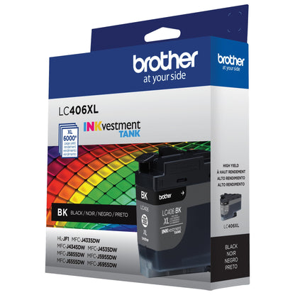 Brother Genuine LC406XLBKS INKvestment Tank High-Yield Black Ink Cartridge, MFC-J4535DW, MFC-J5855DW, MFC-J6555DW 🍁 All In One Marketplace Canada