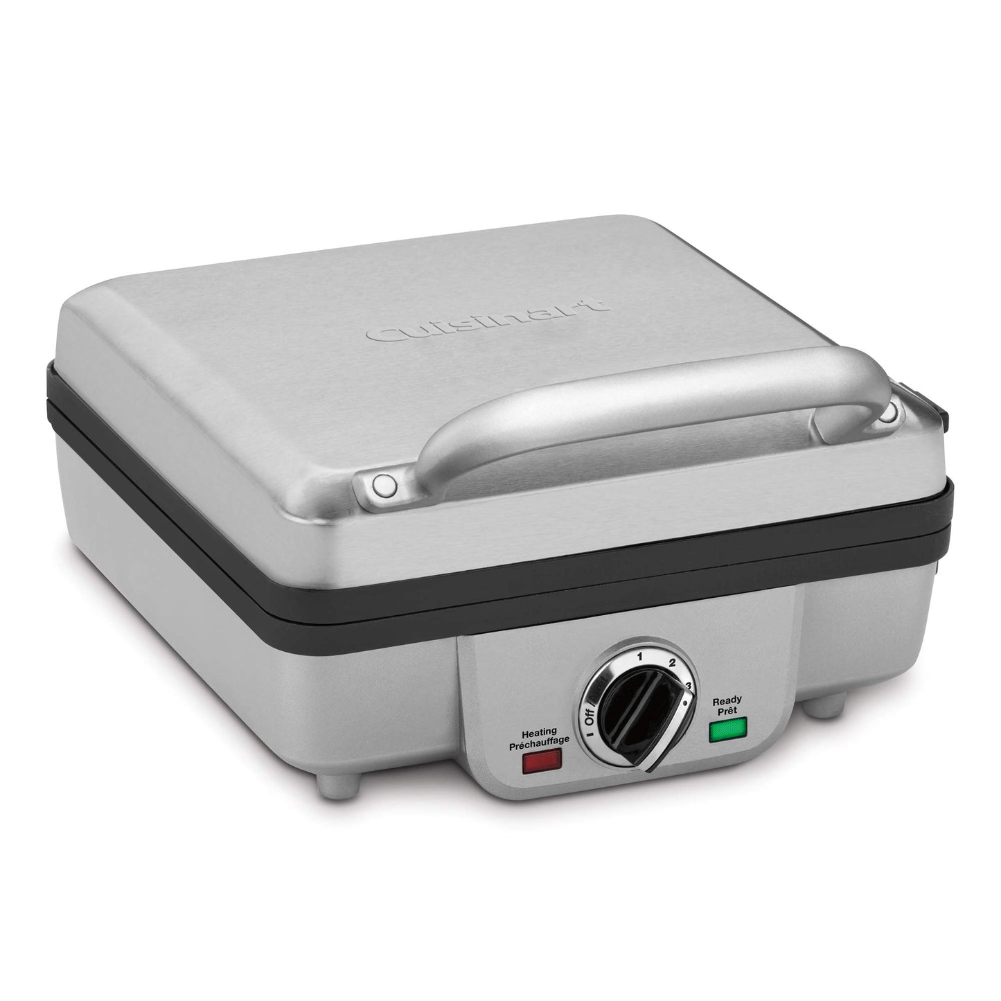 Cuisinart Belgian Waffle Maker with Pancake Plate, Non-Stick Removable Plates, Silver, WAF-350C - Available at All In One Marketplace Canada