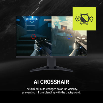 MSI MAG 245F X24 24-inch 1920 x 1080 (FHD) Gaming Monitor, 240Hz, FreeSync Premium, HDR Ready, HDMI, VGA Port, VESA Mountable, Tilt, 4-Side Slim Bezel, 0.5ms, Black MSI