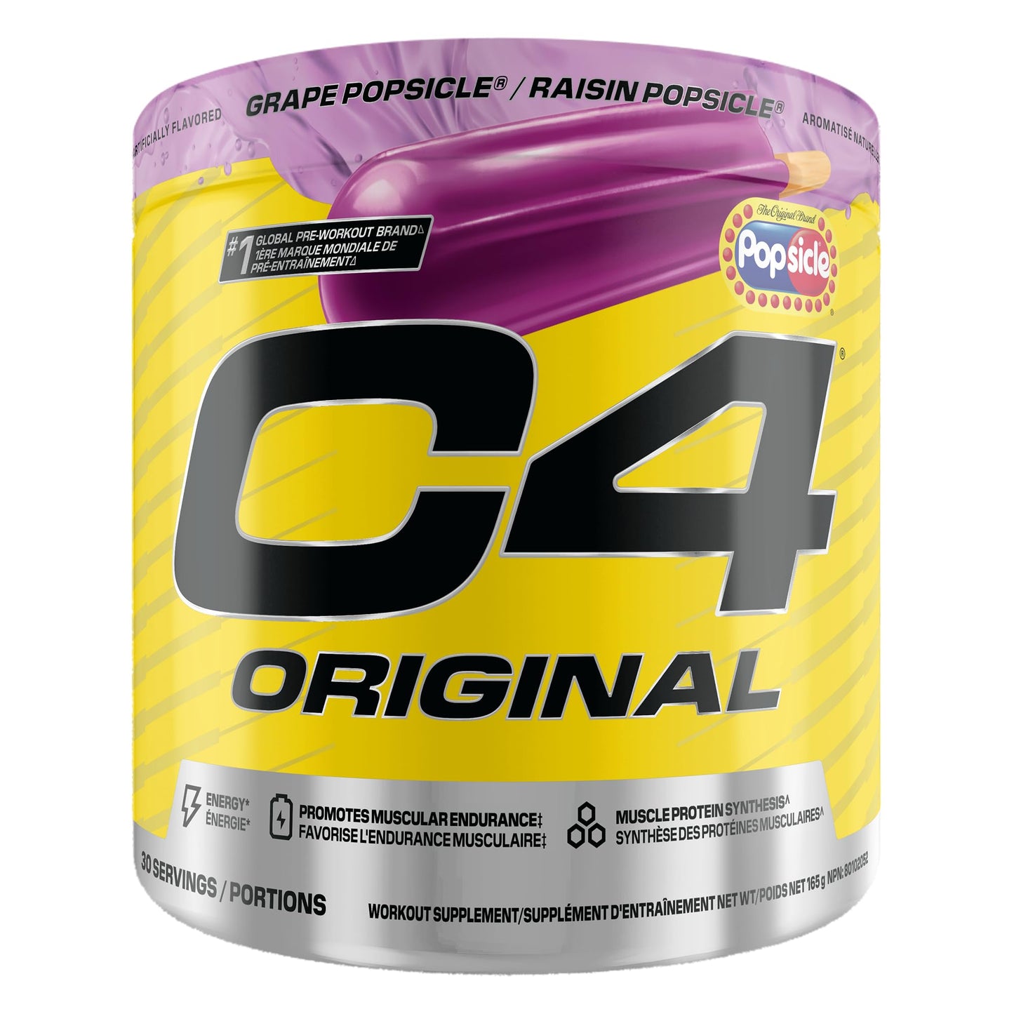 Cellucor C4 Original Pre Workout Powder - Sugar Free Preworkout Energy for Men & Women - 150mg Caffeine, Beta Alanine, Creatine - Grape Popsicle, 30 Servings Cellucor
