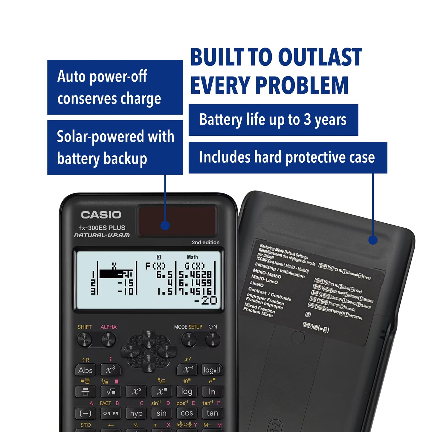 Casio FX-300ESPLUS2 with Authenticity verification (FX-300ESPLS2-S-CT)
