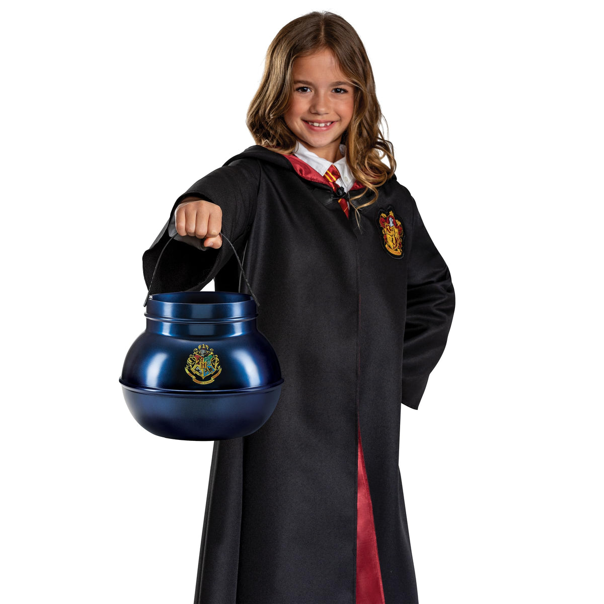 Seau à friandises géant chaudron Harry Potter, accessoire de costume d'Halloween sous licence officielle