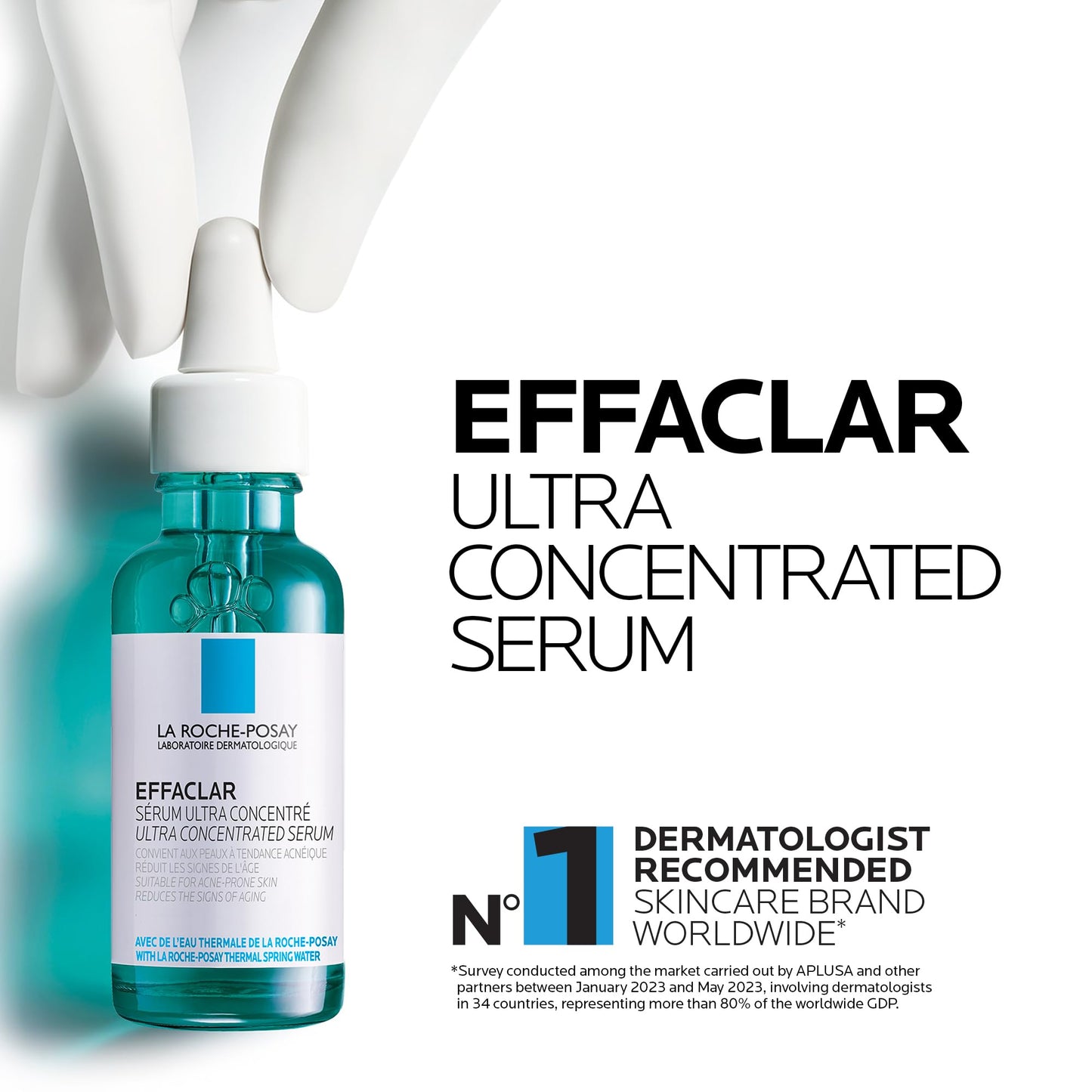 La Roche Posay Glycolic Acid Face Serum with Niacinamide & Salicylic Acid. Effaclar Ultra Concentrated Exfoliating Serum, Acne-Prone & Mature Skin, Recommended by Dermatologists, 30mL - Available at All In One Marketplace Canada