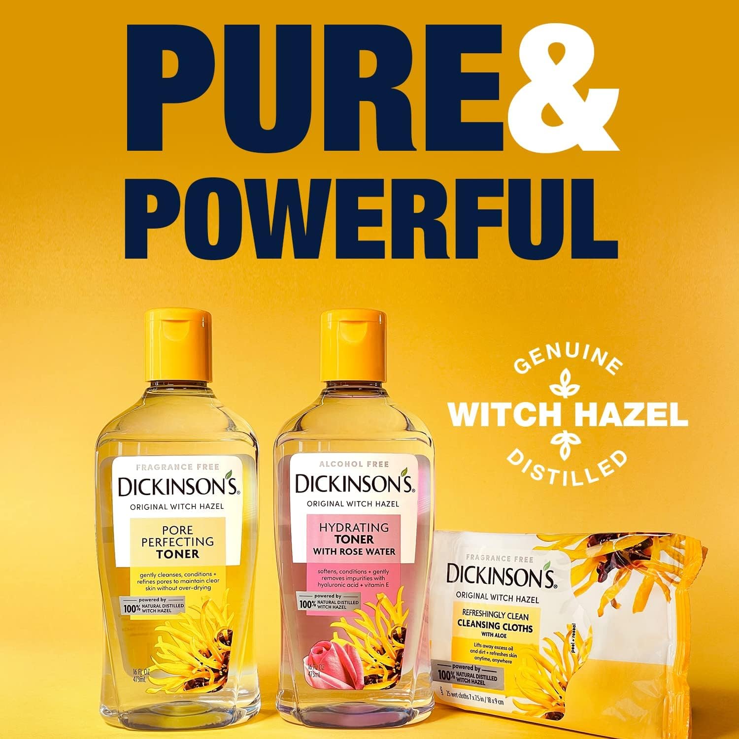 Health Life Dickinson’s Original Witch Hazel Pore Perfecting Toner 16 oz Dickinson's