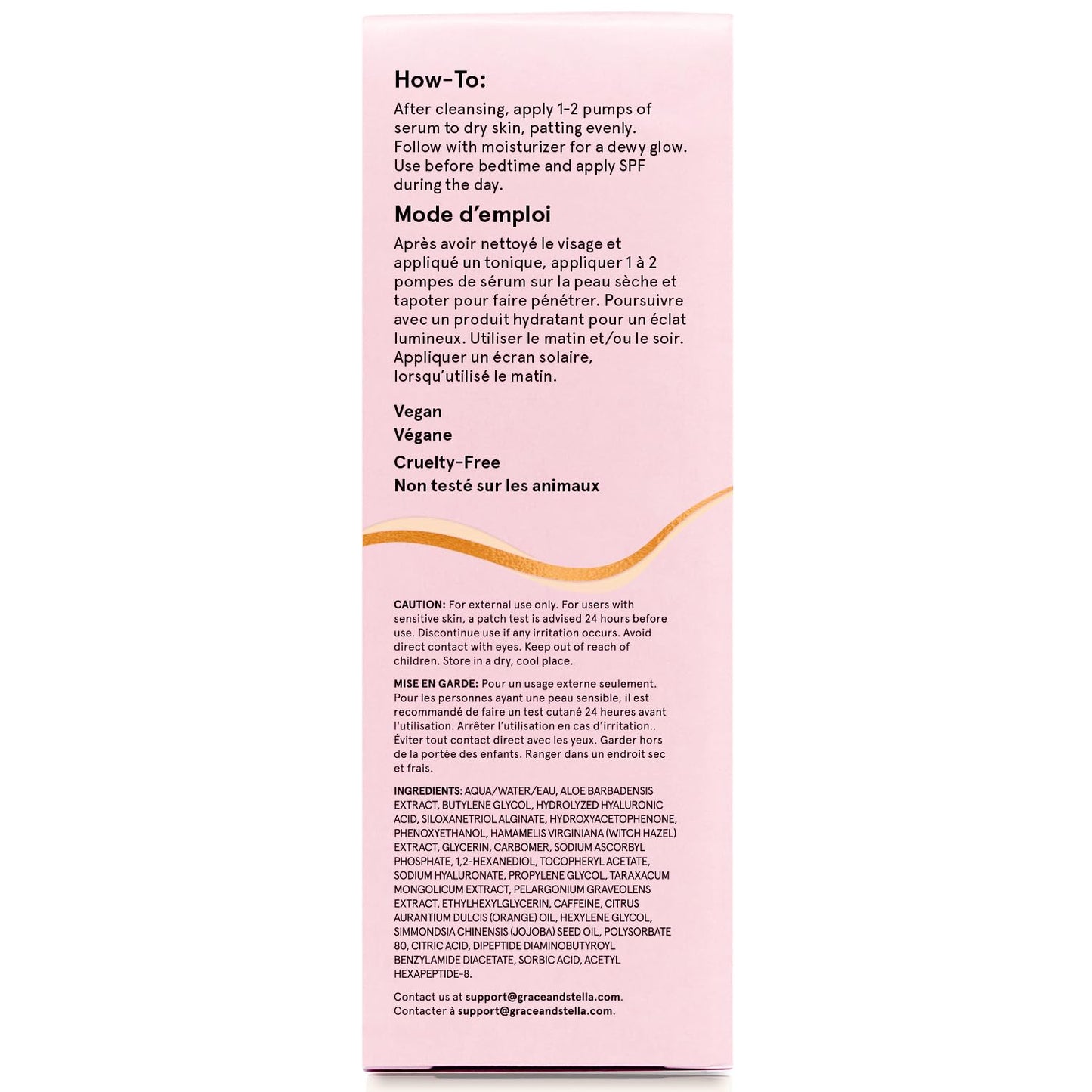 grace & stella Vitain C Serum (50ml /1.7 fl oz) - Brightening Vitamin C Face Serum with Hyaluronic Acid - To Reduce Dullness & Dark Spots - Vegan Skincare - Available at All In One Marketplace Canada