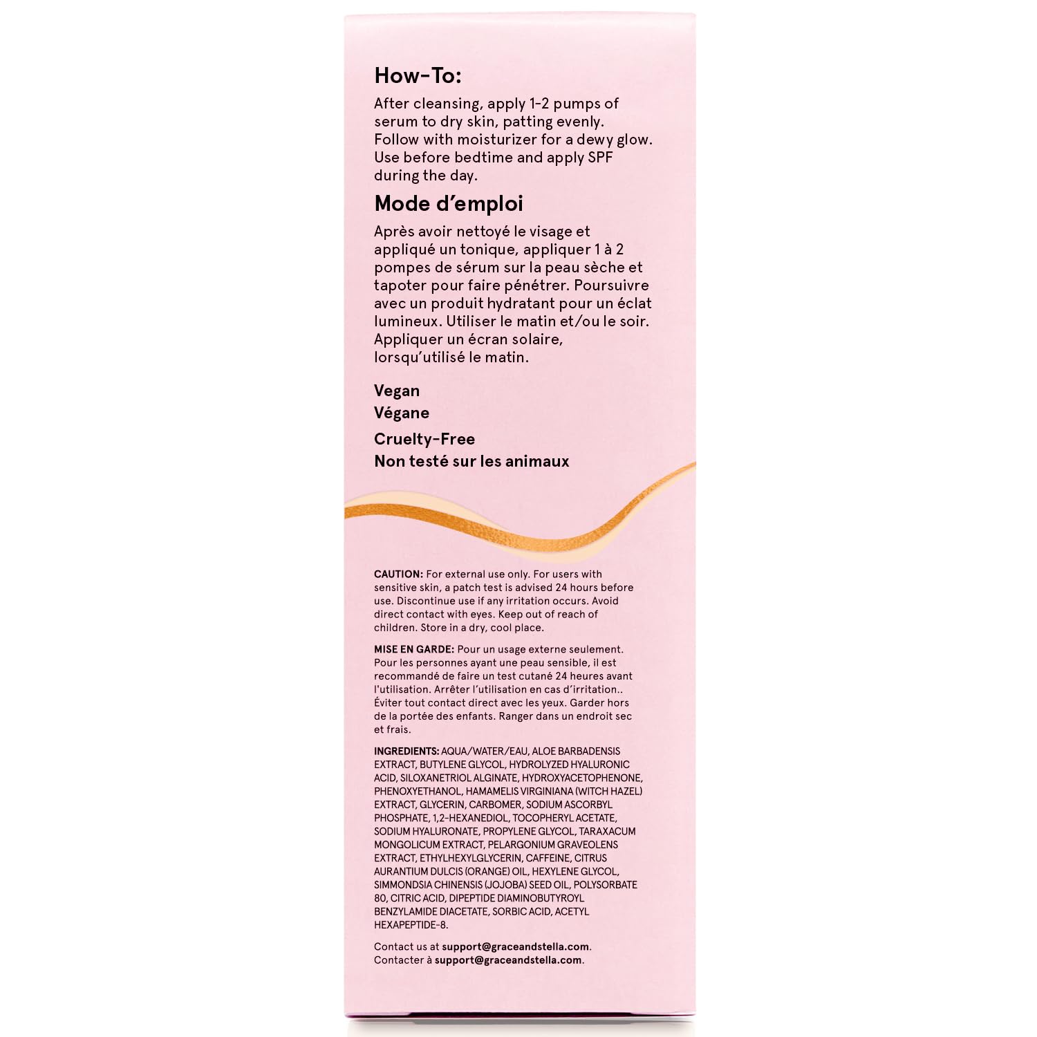grace & stella Vitain C Serum (50ml /1.7 fl oz) - Brightening Vitamin C Face Serum with Hyaluronic Acid - To Reduce Dullness & Dark Spots - Vegan Skincare - Available at All In One Marketplace Canada