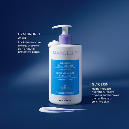 Marcelle Hydrating Cream Cleanser, Normal to Dry Skin, 500 mL