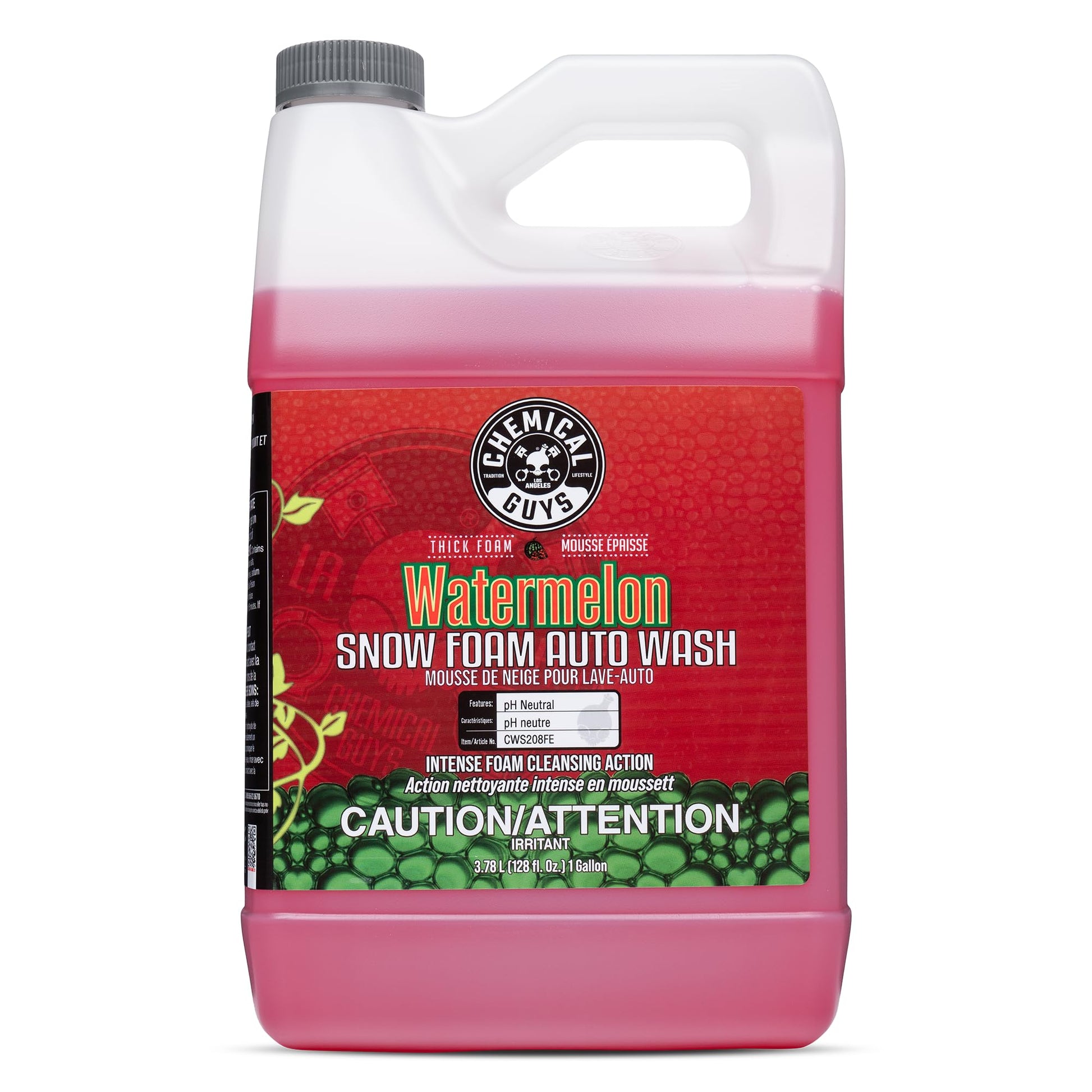 Chemical Guys Watermelon Snow Foam Car Wash Soap, Safe for Cars, Trucks, Motorcycles, RVs & More, 3.79 L, Watermelon Scent Chemical Guys