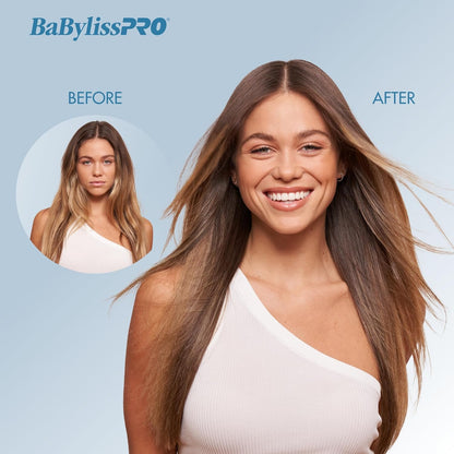 BaBylissPRO Nano Titanium & Ceramic Ultra-Slim Hair Straightener, Blue BaBylissPRO
