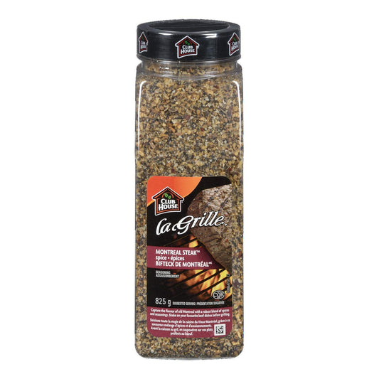 Club House La Grille, Grilling Made Easy, Montreal Steak Spice Seasoning, 825g