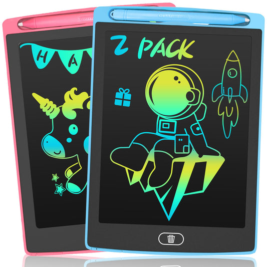 2 Pack LCD Writing Tablet for Kids Toys, HAPPYMATE 8.5 Inch Colorful Erasable Doodle Board Drawing Pad for Kids, Car Trip Educational Toys Christmas Gift for Girls Boys 3 4 5 6 7 8 9 Year Old 🍁 All In One Marketplace Canada