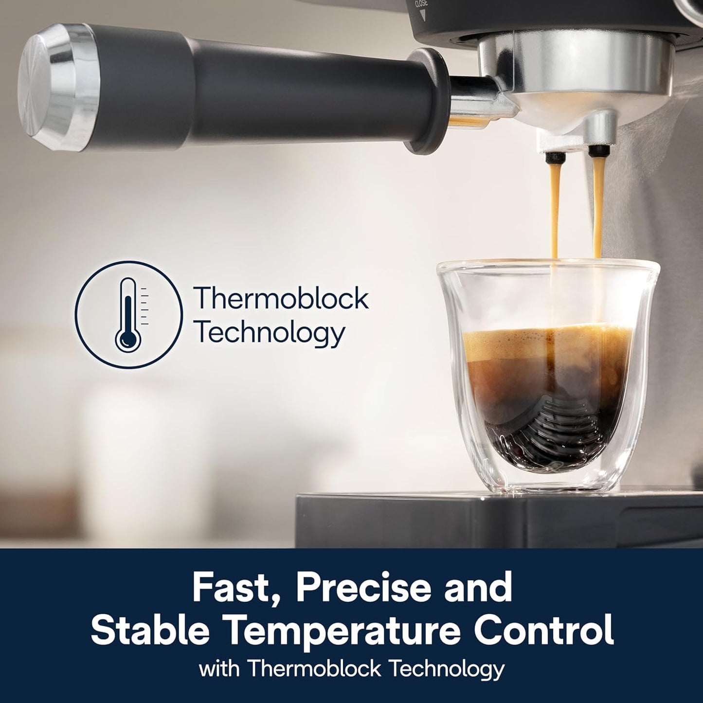 De'Longhi Classic Signature Espresso Machine, Adjustable Milk Frother De'Longhi